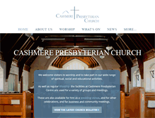 Tablet Screenshot of cashmerechurch.org.nz